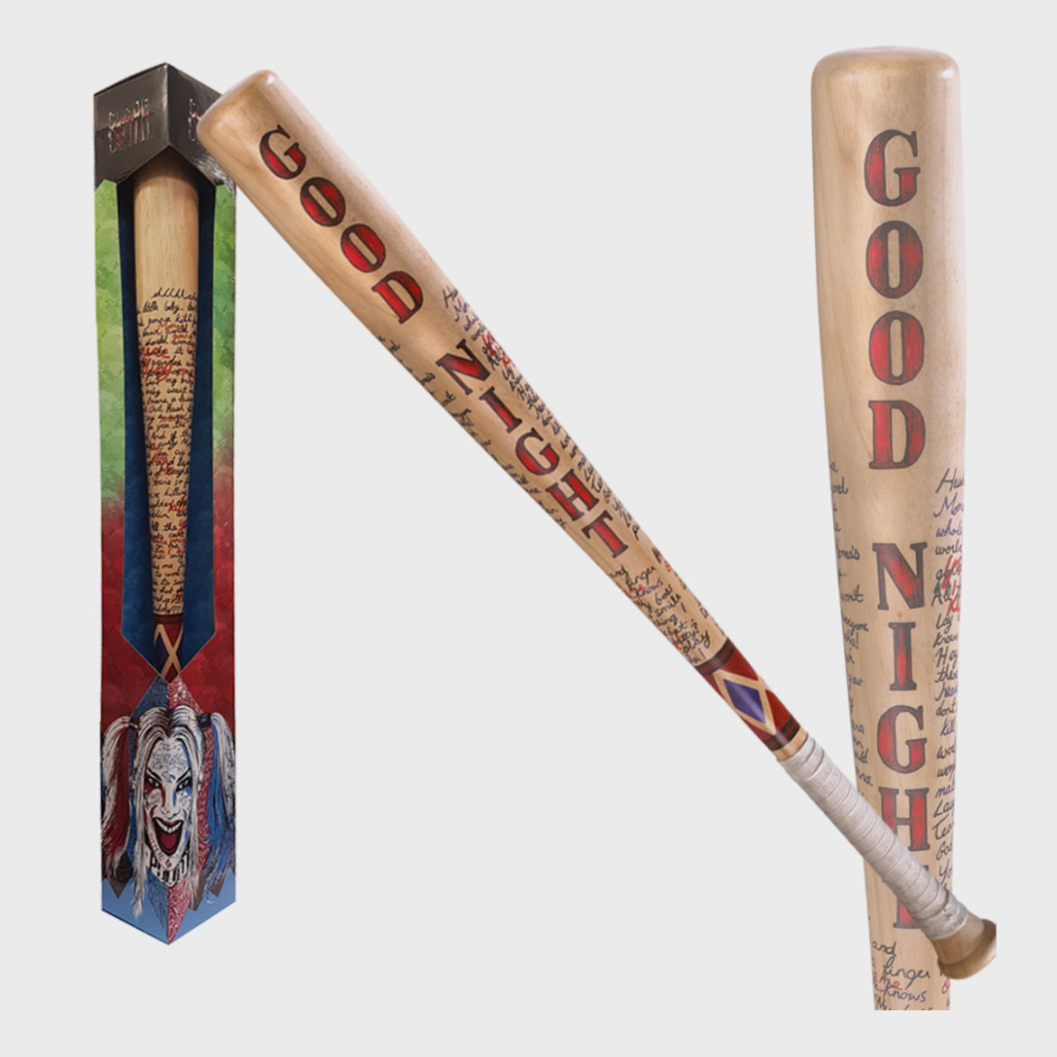 Harley Quin Villain Baseball Bat Plastic 60cm main image 1