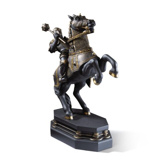 NN8722 Wizard Chess Knight Bookend Black - Front_resized