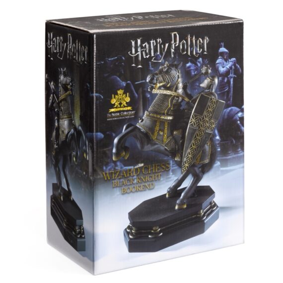 NN8722 Wizard Chess Knight Bookend Black - Packaging_resized
