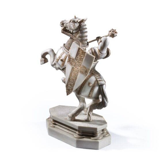 NN8723 Wizard Chess Knight Bookend White - Back_resized