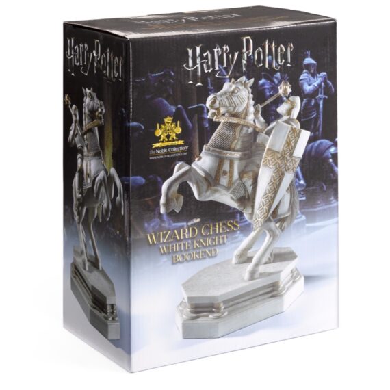 NN8723 Wizard Chess Knight Bookend White - Packaging_resized